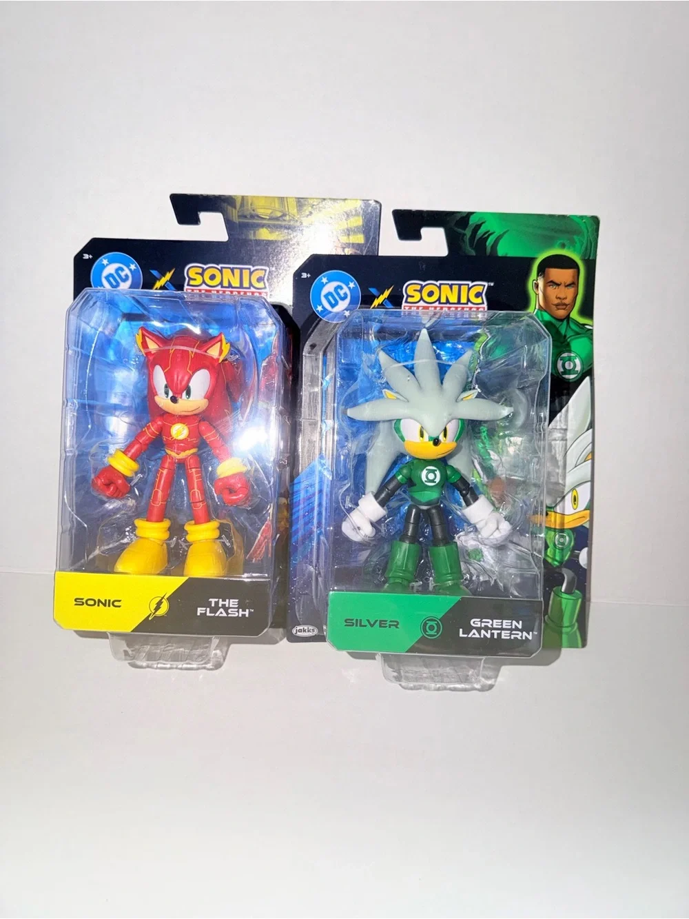 Sonic the Hedgehog x DC Collectible Figures - The Flash & Green Lantern